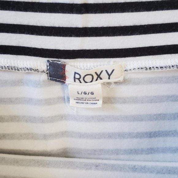 Roxy Striped Stretchy B&W Pencil Skirt Medium - Picture 4 of 7